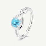 Infinite Embrace Promise Ring In Turquoise