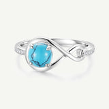 Infinite Embrace Promise Ring In Turquoise