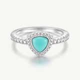 Trinity Essential Silver Ring in Turquoise