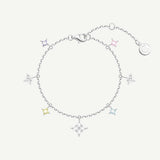 FANCIME "Starlit Dream" Colorful Star Sterling Silver Bracelet
