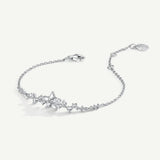FANCIME "Vega Serenade " Twinkling Star Alpha Lyrae Sterling Silver Bracelet