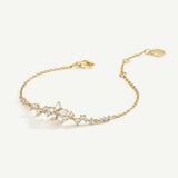 FANCIME "Vega Serenade " Twinkling Star Alpha Lyrae Sterling Silver Bracelet
