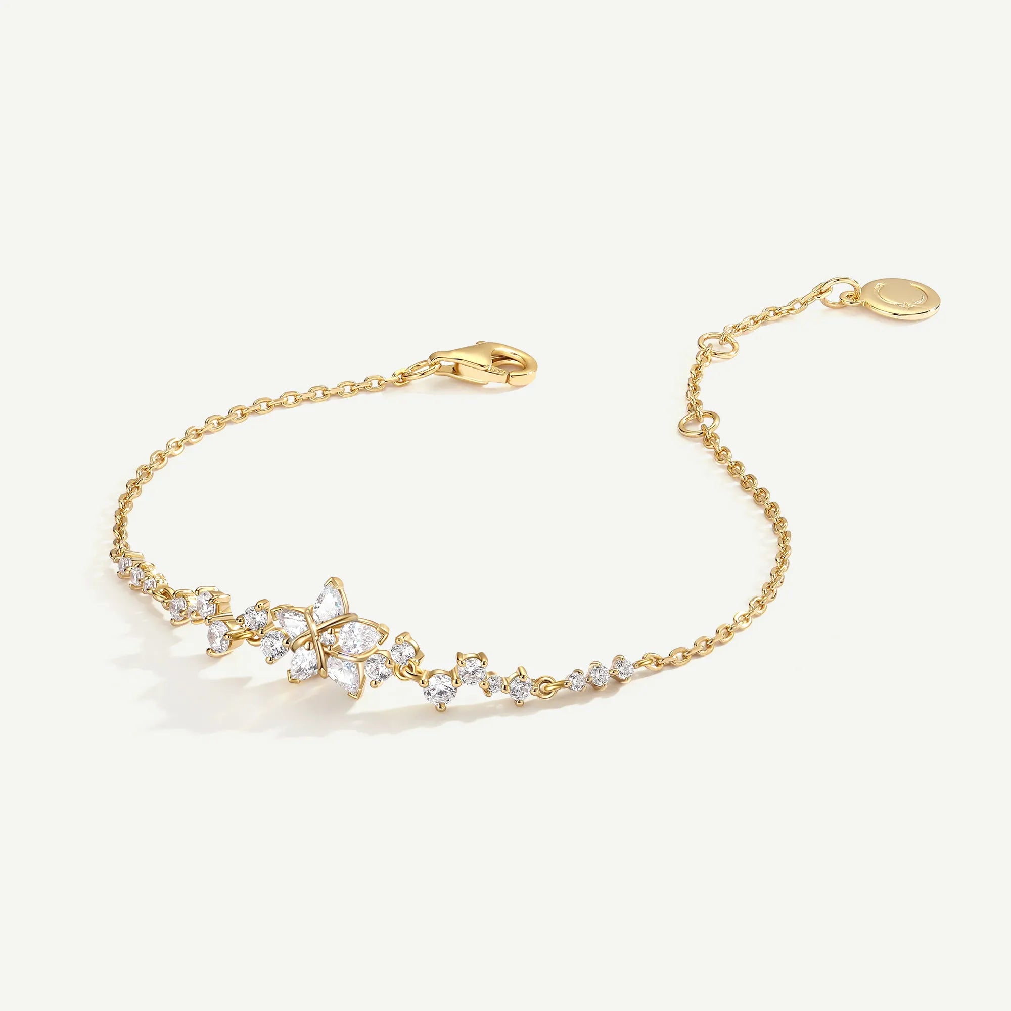 FANCIME "Vega Serenade " Twinkling Star Alpha Lyrae Sterling Silver Bracelet