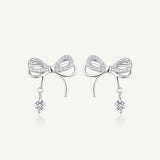 FANCIME “Dream Bow” Butterfly Bow Sterling Silver Earrings
