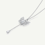 "Butterfly Effect" Pull-String Silver Necklace