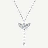 "Butterfly Effect" Pull-String Silver Necklace