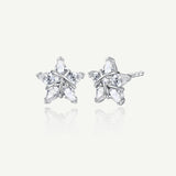 FANCIME "Ms Vega" Twinkling Star Alpha Lyrae Sterling Silver Stud Earrings