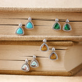 Trinity Essential Silver Earrings in Tiger's Eye