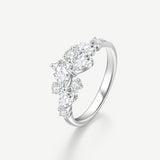“Wisteria Whisper” Flower Silver Ring