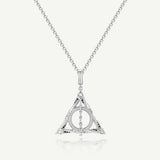 Harry Potter x FANCIME Deathly Hallows Unisex Silver Necklace