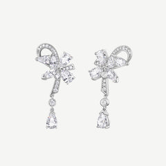 Wisteria Vine Silver Earrings