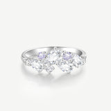 “Wisteria Whisper” Flower Silver Ring