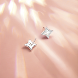 "星光旋律" 純銀白珍珠耳環