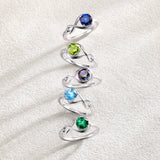 Infinite Embrace Promise Ring In Emerald