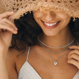 Trinity Signature Silver Necklace in Mother of Pearl