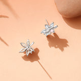 “Maple Majesty” Elegant Sterling Silver Earring