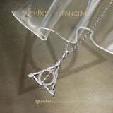Harry Potter x FANCIME Deathly Hallows Unisex Silver Necklace