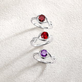 Infinite Embrace Promise Ring In Amethyst