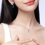 Wisteria Tendril Silver Necklace