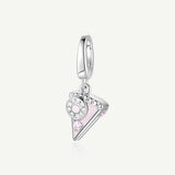 Sweet Cake Silver Charm