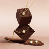 承諾鎖純銀耳環