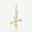 Sterling silver and gold letter X Molten Love charm pendant