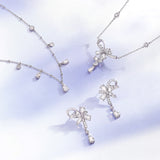 Wisteria Tendril Silver Necklace
