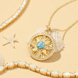 FANCIME「Lumen Star」綠松石十二月誕生石純銀項鍊