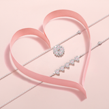 FANCI ME "Heart's Blossom" Sterling Silver Necklace Show