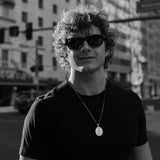 FANCIME 聖母瑪利亞勳章護身符純銀男士墜鍊 聖人系列