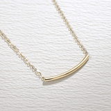 FANCIME「管線」微笑金條 14K 黃金項鍊