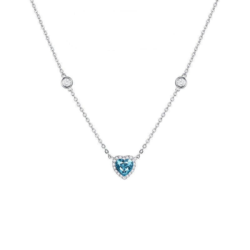 FANCIME "Glam Heart" Heart Shape Sterling Silver Necklace Main