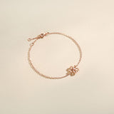 FANCIME "Lia" Cherry Blossom Flower 14K Rose Gold Bracelet Show
