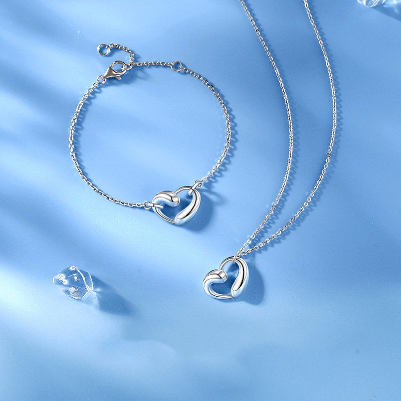 FANCIME "Strings Attached" Promise Sterling Silver Necklace Full