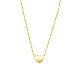 FANCIME "Mini Love" Small Heart 14K Solid Yellow Gold Necklace Main
