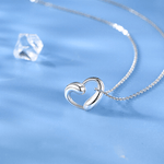 FANCIME "Strings Attached" Promise Sterling Silver Necklace Detail