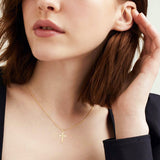 FANCIME Cross 14K Yellow Gold Necklace Show