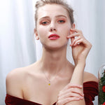 FANCIME "Birthstone" November Gemstone Sterling Silver Necklace Show