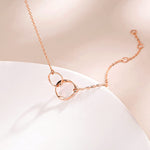 FANCIME Two Interlocking Infinity Eternity 14K Solid Gold Bracelet Show