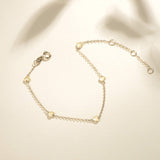 FANCIME Friendship Charm 14K Yellow Gold Bracelet  Show
