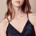 FANCIME Opal October Gemstone Heart Sterling Silver Necklace Show