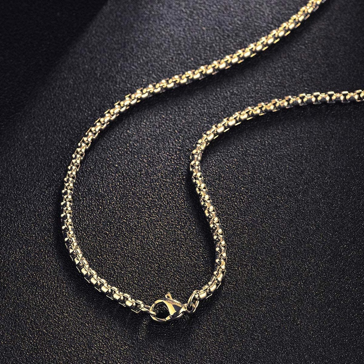 FANCIME Mens Polished Cross 925 Silver Necklace Detail2