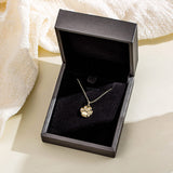 Fanci "Cutie" Cat Paw Dainty 14K Yellow Gold Necklace Packing