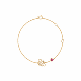 FANCIME "Be Bright" Dainty Bee 14K Yellow Gold Bracelet Main