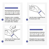 FOOTPRINT 925 Sterling Silver Mens Leather Bracelet - Sizing