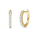 FANCIME Small Huggie 14K Yellow Gold Hoop Earrings Main