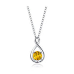 FANCIME "Birthstone" November Gemstone Sterling Silver Necklace Main